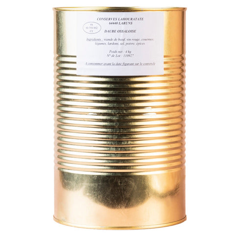 Daube Ossaloise traditionnelle en conserve de 4kg