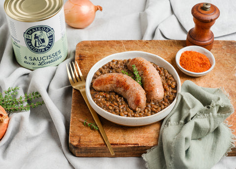 SAUCISSES AUX LENTILLES - 800 G